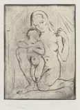 Wilhelm Lehmbruck, Mutter und Kind (kniend ganz)
