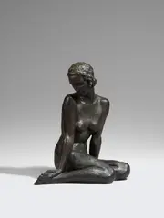 Versonnen by Fritz Klimsch, 1931, Bronze, sold Dec 2017