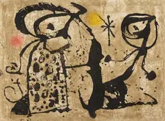 Gaudí XIX by Joan Miró, 1979, Colour etching and carborundum on Velin d'Arches, offered Dec 2017