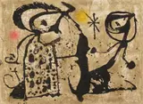 Joan Miró, Gaudí XIX, 1979, Colour etching and carborundum on Velin d'Arches