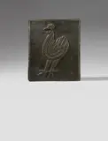 Reliefplatte mit Huhn by Ewald Mataré, 1937, Bronze relief 39/39.5 x 32/, sold Dec 2017