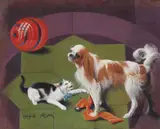 Richard Müller, Neckerei (Hund und Katze)