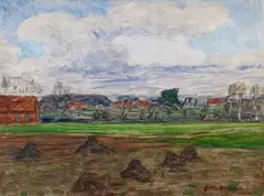 Vorfrühling by Otto Modersohn, Circa 1917, Oil on panel, sold Dec 2017