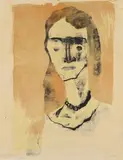 Emil Nolde, Frau A.S., 1913, Colour lithograph on Japan paper