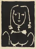Buste blanc sur noir by Pablo Picasso, 1949, Lithograph on slightly textured, firm wove paper, offered Dec 2017