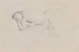 Félix Vallotton, Nu couché, étude pour "Le Petit Bleu"