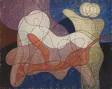 Theodor Werner, Geburt (Nr. 49/41), 1941, Mixed media on card. Verso: pencil drawing and watercolour (abstract composition)