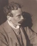 Heinrich Kühn, Self portrait, 1905, Multiple gum dichromate print on structured card