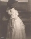 Miss Mary by Heinrich Kühn, 1908, Gum dichromate over platinum print on Japan paper, flush-mounted to laid paper, sold Dec 2017