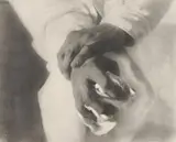 Heinrich Kühn, Hands, 1915, Multiple oil transfer print on watercolour paper