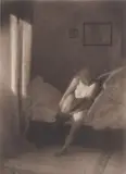 Heinrich Kühn, Nude in the morning sunlight, c. 1920, Multiple oil transfer print on heavy Japan paper, printed probably 1940s