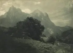 Hans Watzek, Mountain landscape, c. 1900, Multiple gum dichromate print