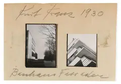 Bauhaus Fassaden (Bauhaus facades) by Kurt Kranz, 1930, 2 vintage gelatin silver contact prints, sold Dec 2017