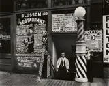 Blossom Restaurant, New York by Berenice Abbott, 1935, Gelatin silver print, printed, sold Dec 2017