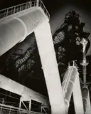 Ludwig Windstosser, Hochofen (Furnace), 1950s, Vintage ferrotyped gelatin silver print on Agfa-Brovira paper