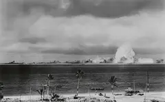 Joint Army Navy Task Force One Photo, Untitled (Bikini Atoll), 1946, 4 vintage ferrotyped gelatin silver prints. From