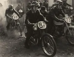 Adolf Rossi, Racers, c. 1960, Vintage gelatin silver print