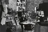 Gisèle Freund, Le Corbusier in his studio, Paris