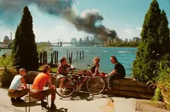 Thomas Hoepker, View from Williamsburg, Brooklyn, on Manhattan, 9/11, 2001, Archival inkjet print