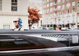 Bryan Adams, Michael J. Fox & Tatjana Patitz in the Limo, New York, 2010, Archival pigment print on dibond