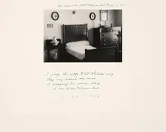 The Room Where Walt Whitman Died by LaToya Ruby Frazier, 1995, Gelatin silver print inscribed in ink, sold Dec 2017