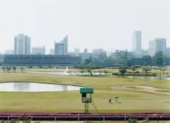 Frank Darius, Golfplatz, 2000, Chromogenic print on plastic board, face-mounted to plexiglass