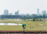 Frank Darius, Golfplatz, 2000, Chromogenic print on plastic board, face-mounted to plexiglass