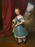 Portrait of Princess Elisabeth of Saxony by Carl Christian Vogel von Vogelstein, Oil on canvas (edges relined), sold Nov 2017