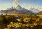 Albert Zimmermann, View of Watzmann and Hochkalter