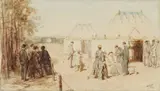 Charles Rochussen, Elegant Company, Watercolour