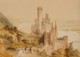 Caspar Scheuren, Stolzenfels Castle on the Rhine