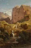 Georg Heinrich Busse, A View of Constantine from the North, Oil on canvas (relined)