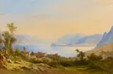Carl Morgenstern, View of Lake Como and Bellagio