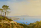 Carl Morgenstern, View of Naples, Oil on canvas