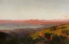 Thomas Somerscales, Evening Mood at the Bay of Valparaíso, Oil on canvas