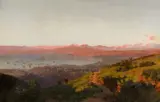 Thomas Somerscales, Evening Mood at the Bay of Valparaíso, Oil on canvas