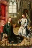 South Netherlandish School circa 1520, The Annunciation, Oil on panel