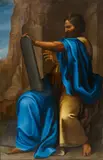 Moses with the Tablets of Law by called Jacopo Bertoja Jacopo Zanguidi, Oil on canvas, sold Nov 2017
