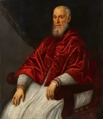Domenico Tintoretto, Portrait of Giovanni Grimani, Patriarch of Aquileia, Oil on canvas (relined)