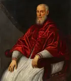 Domenico Tintoretto, Portrait of Giovanni Grimani, Patriarch of Aquileia, Oil on canvas (relined)