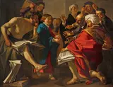 Dirck van Baburen, Christ among the Doctors, Oil on canvas (relined)