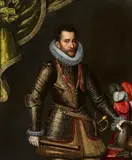 Flemish School 1st half 17th century, Portrait of Archduke Albrecht VII of Austria, Stadtholder of the Spanish Netherlands, Oil on canvas (relined)