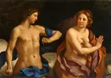 Amnon and Tamar by called Il Guercino Giovanni Francesco Barbieri, Oil on canvas (relined), offered Nov 2017