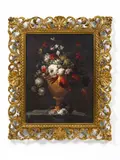 Two Vases of Flowers by Mario Nuzzi, called Mario dei Fiori, in the manner of, Oil on canvas (relined). Each, offered Nov 2017