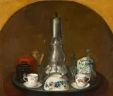 Jean-Étienne Liotard, Coffee Service on a Tray, Oil on canvas (relined)
