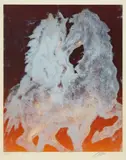 Hans Erni, Zwei Pferde, Orange