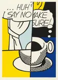 Roy Lichtenstein, ... Huh?, Screenprint in colors on card Signed and inscriped 'P.P.'. Minor traces of age