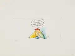 Peter Gaymann, Untitled, 2 works: each ink and watercolour drawing on aquarelle paper Signed