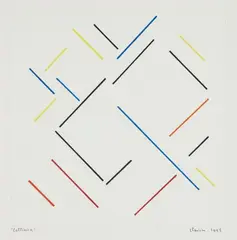 Geneviève Claisse, Collision, 1998, Gouache auf Papier