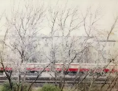 Frank Darius, S-Bahn. S-Bahn II, 1998, 2 Arbeiten: je C-Print auf Kunststoffplatte unter Plexiglas